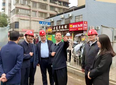 郴州市委常委、副市長(zhǎng)彭生智赴公司南塔街道內(nèi)澇管網(wǎng)項(xiàng)目調(diào)研指導(dǎo)